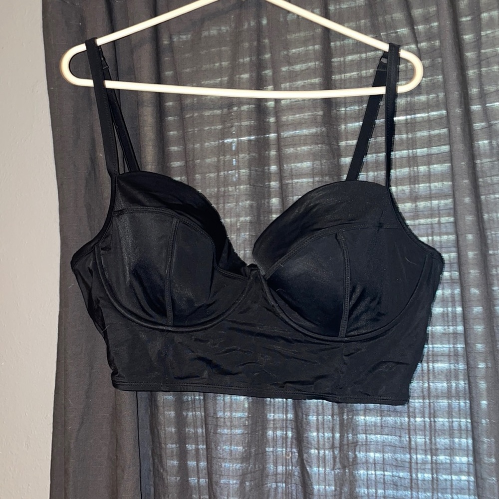 Torrid size 2 black bikini top